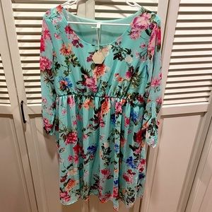 Pink Blush Maternity Dress